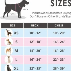 Phoepet Verstellbares Sicherheitsgeschirr für mittlere/große Hunde, gepolstert