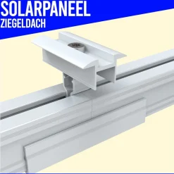 Photovoltaik Solarpanel Halterung 2X Montage Set Ziegeldach Befestigung PV 35mm