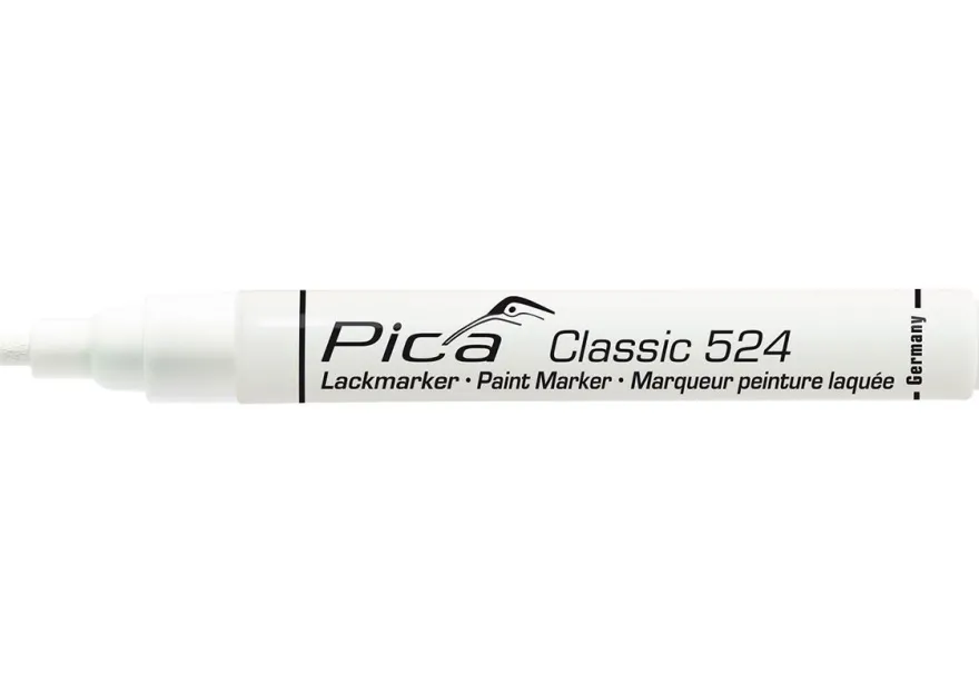 Pica Lackmarker 2-4mm mit Rundspitze Weiß