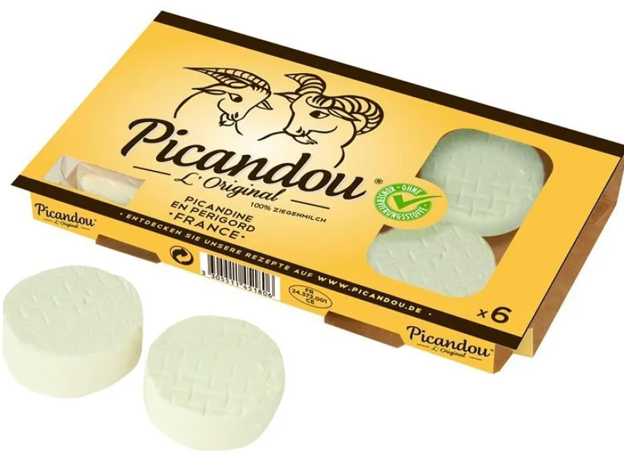 Picandou l´Original Ziegenfrischkäsetaler aus Périgord in Frankreich 4x 250 g