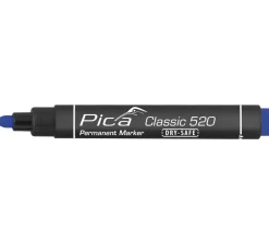 Pica 4 x Permanent Marker Set 1-4mm Rot Blau Schwarz Weiß