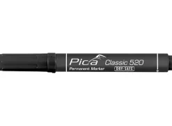 Pica 4 x Permanent Marker Set 1-4mm Rot Blau Schwarz Weiß