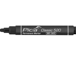 Pica 4 x Permanent Marker Set 1-4mm Rot Blau Schwarz Weiß