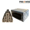 PINI Kay Eichenholzbriketts 23 cm lang viereckig mit Zugloch 15 kg Hartholzbriketts