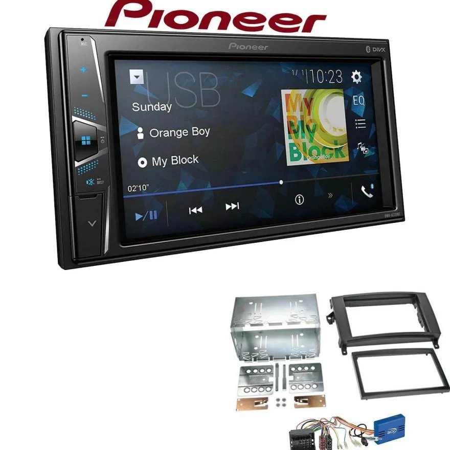 Pioneer Autoradio Bluetooth Touchscreen für Mercedes Benz A-Klasse inkl Canbus