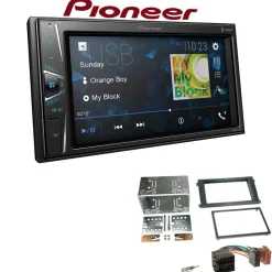 Pioneer Autoradio Bluetooth Touchscreen für Porsche Cayenne 2002-2010 schwarz