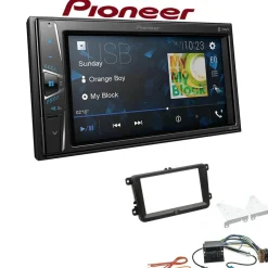 Pioneer Autoradio Bluetooth Touchscreen USB für Volkswagen VW Golf V 2003-2009