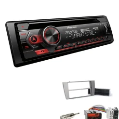 Pioneer Autoradio CD Bluetooth Spotify USB für Jaguar X-Type ab 2002 anthrazit
