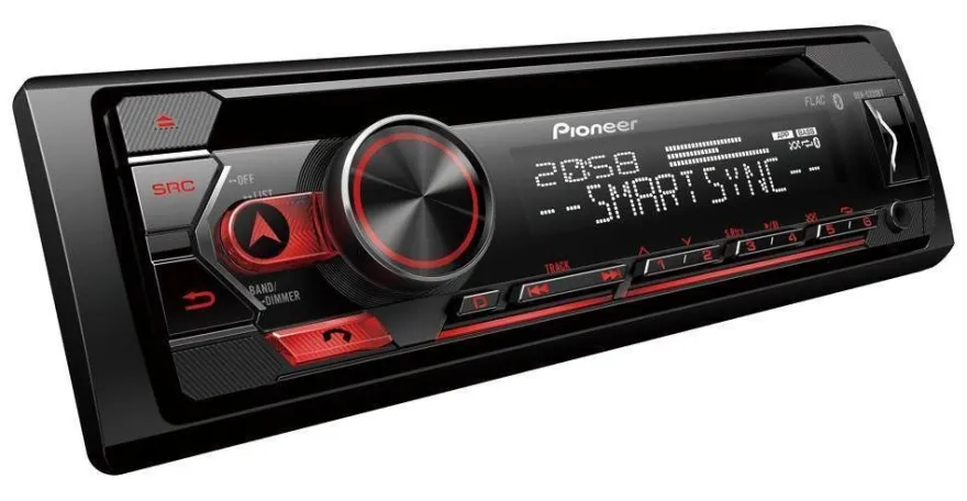 Pioneer 1-DIN Autoradio CD Bluetooth Spotify USB für Skoda Yeti piano black