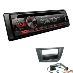Pioneer 1-DIN Autoradio CD Bluetooth Spotify USB für Seat Leon 2005-2009 schwarz