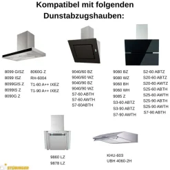 PKM Aktivkohlefilterset CF110 - wie Respekta MIZ 0023 - 2 Stück