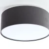 Plafond Plafond Lampenschirmhöhe 16 18 Weiße Abdeckung 50 Dunkelgrau2