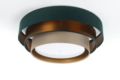 Plafond Trinity Deckenleuchte Becher weiß 60cm Version 1 Grün, Beige, Kupfer