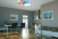 Plafond Trio 35 Metall Weiß 50|40|30 Lampenschir...