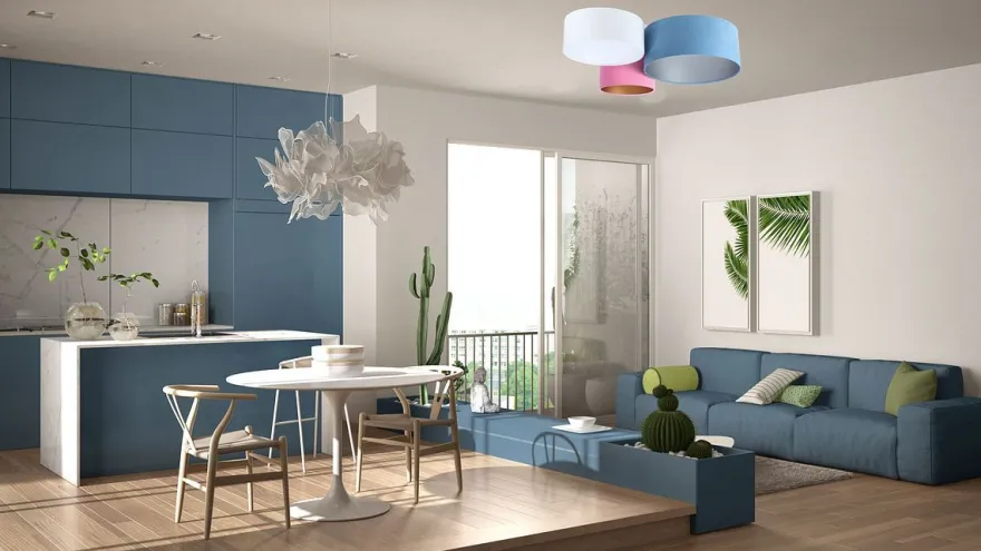 Plafond Trio 35 Metall Weiß 50|40|30 Lampenschirmhöhe...