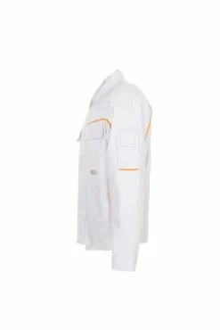 Planam Highline Bundjacke, Malerjacke in weiß, Arbeitsjacke für Maler, 5 Taschen