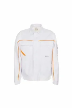 Planam Highline Bundjacke, Malerjacke in weiß, Arbeitsjacke für Maler, 5 Taschen