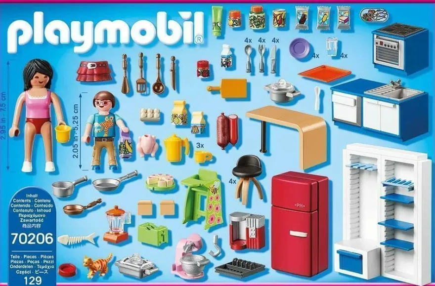 Playmobil Dollhouse Puppenhaus Möbel Set: 70206 70207 70208 70209 70210 70211 - neu