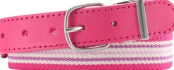 Playshoes Kinder Elastik-Gürtel Ringel Pink
