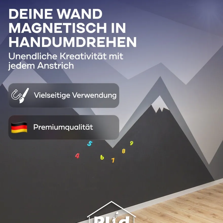 plid® Magnetfarbe Anthrazitgrau / Magnet Farbe Magnetlack Magnetwand Schultafellack