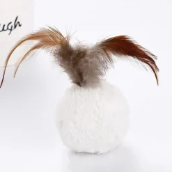 Plüschtiere Katzenminze Pluschballform mit Feder Plüsch spielzeug