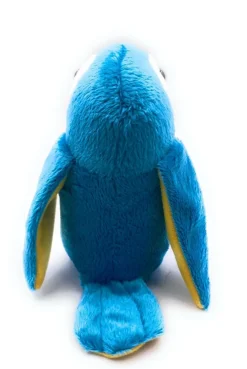 Plüschtier Kuscheltier Stoff Tier Papagei blau Vogel sitzend 15 cm (Gr. 15)