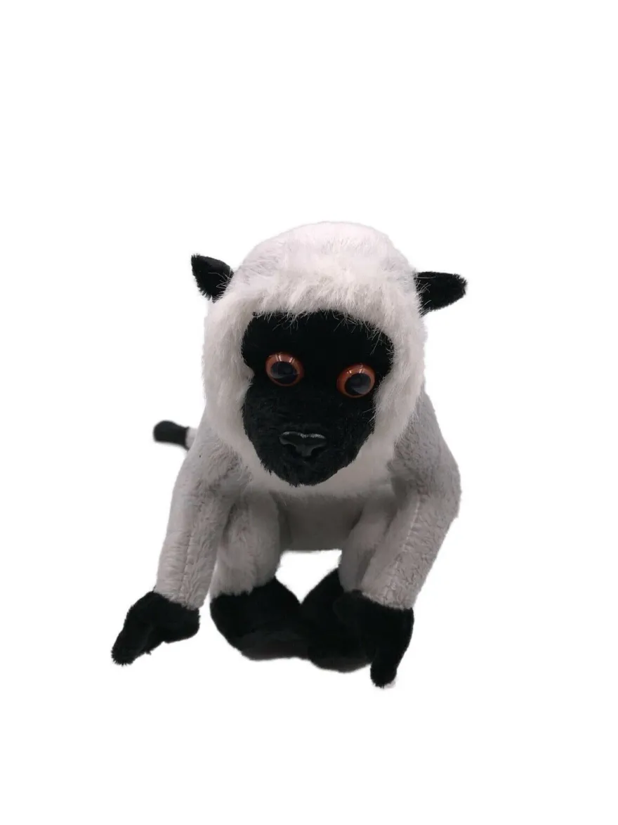 Plüschtier Kuscheltier Stoff Tier Affe Grüne Meerkatze grau 23 cm (Gr. 23)