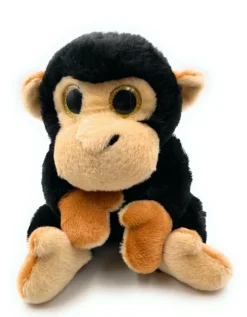 Plüschtier Stofftier Kuscheltier Affe Primaten Schimpanse Länge 24 cm Schwarz
