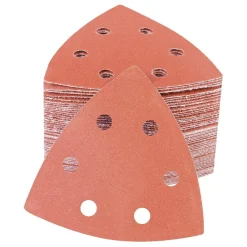 PMIQSA Deltaschleifer Schleifpapier 100 Stück, 400 Körnung, Klett, 93x93x93mm