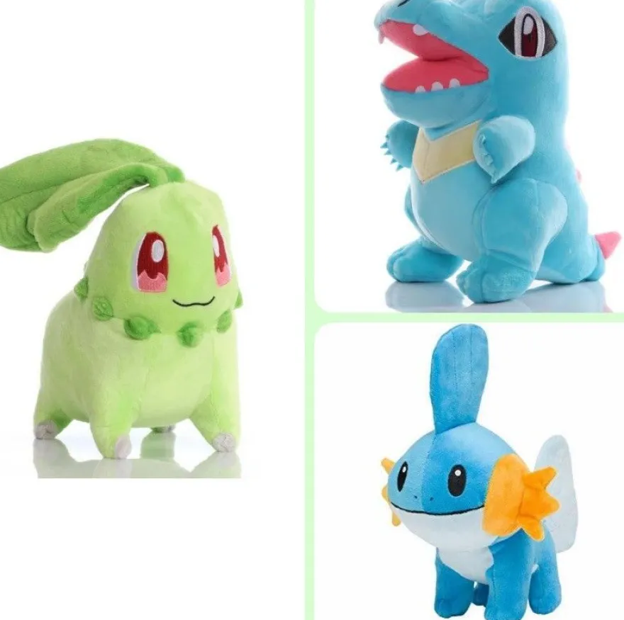 Pokemon Plüschtier Kuscheltier Stofftier Karmini Hydropi Endivie Neu