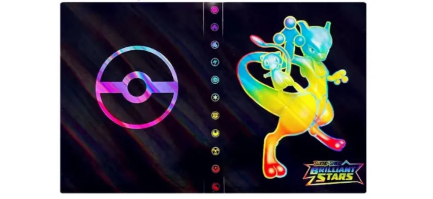 Pokemon Sammelalbum Mewtu & Regenbogen Sammelmappe für 240 Karten