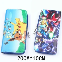 Pokémon Cartoon Thema01 lange Brieftasche Junge Mädchen Geldbörsen Card Purse