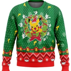Pokémon Pikachu Rundhalspullover Snorlax Gengar 3D Druck Sweatshirt Weihnachts Hoodie