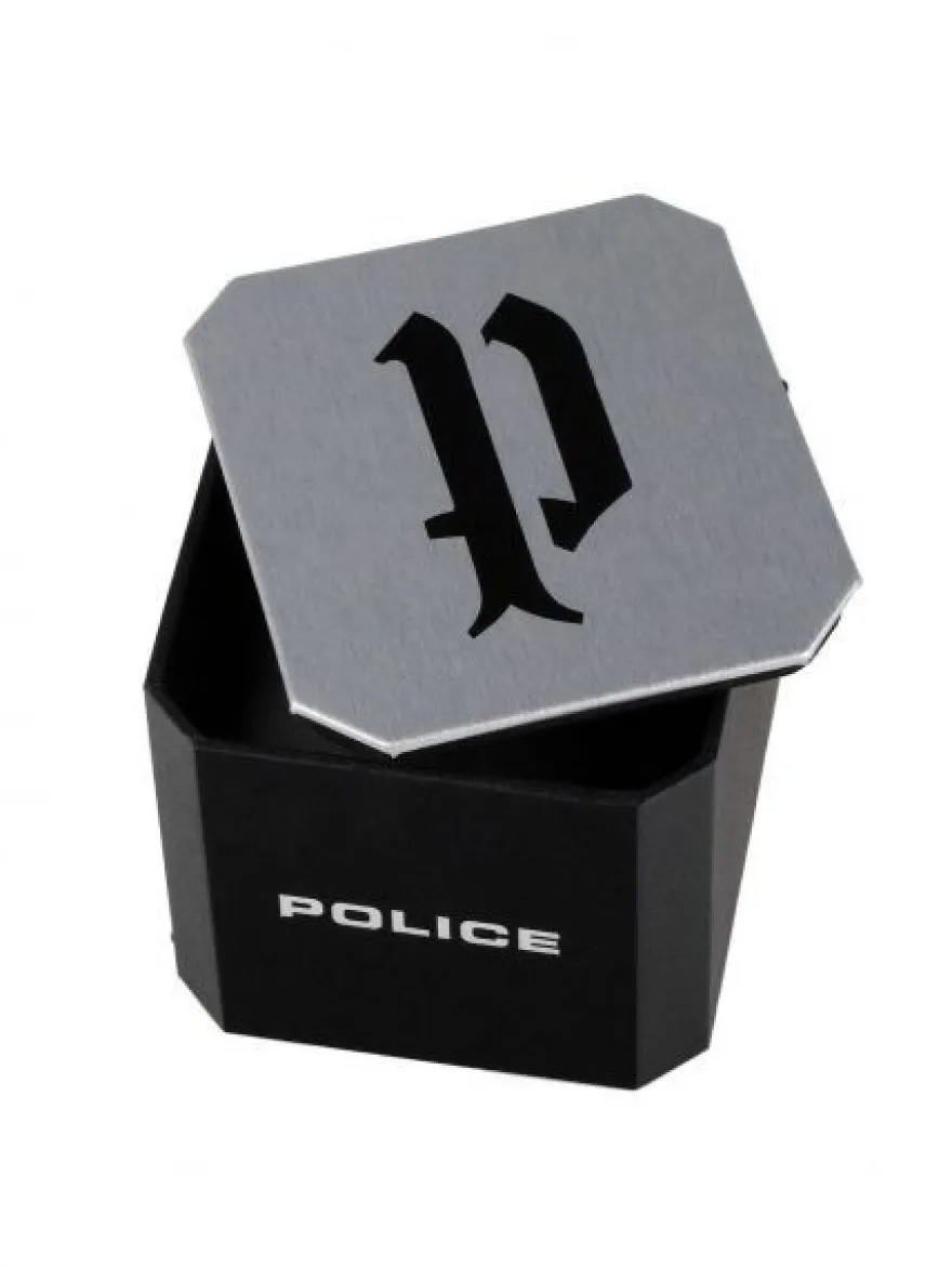 Police PL.15715JSB/02M Herren Uhr Herrenuhr Armbanduhr Quarz Edelstahl Schwarz