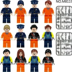 Polizei Gefangnis Break Videospiel Custom Lego City Mini Figur 12 Spielzeug Modell
