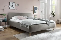 Polsterbett Bett MATTIS Stoffbezug Aspen
