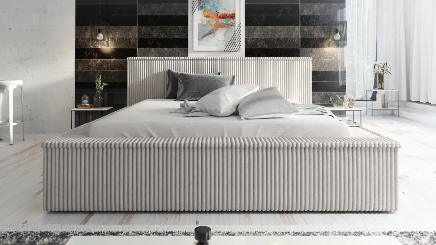 Polsterbett RIO - OM mit Bettkasten und Lattenrost
