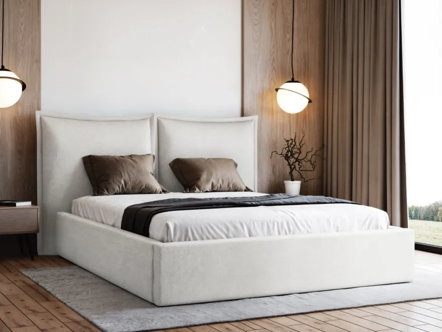 Polsterbett Werona Doppelbett Bettgestell Lattenrost mit Bettkasten