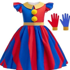Pomni Cosplay Kostém Digital Circus Clown Halloween Outfit