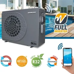 Poolex Jetline Pool Wärmepumpe Fi 9,5kW Full-Inverter 40-50m3 WIFI Salz kompatibel