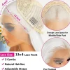 Porsmeer Lace Front Perücke Lang Lockig Gewellt für Damen, 13x4 Glueless Wig