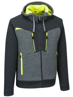 Portwest DX472 Hoodie mit Reißverschluss Strickjacke Gummizug und Kapuze
