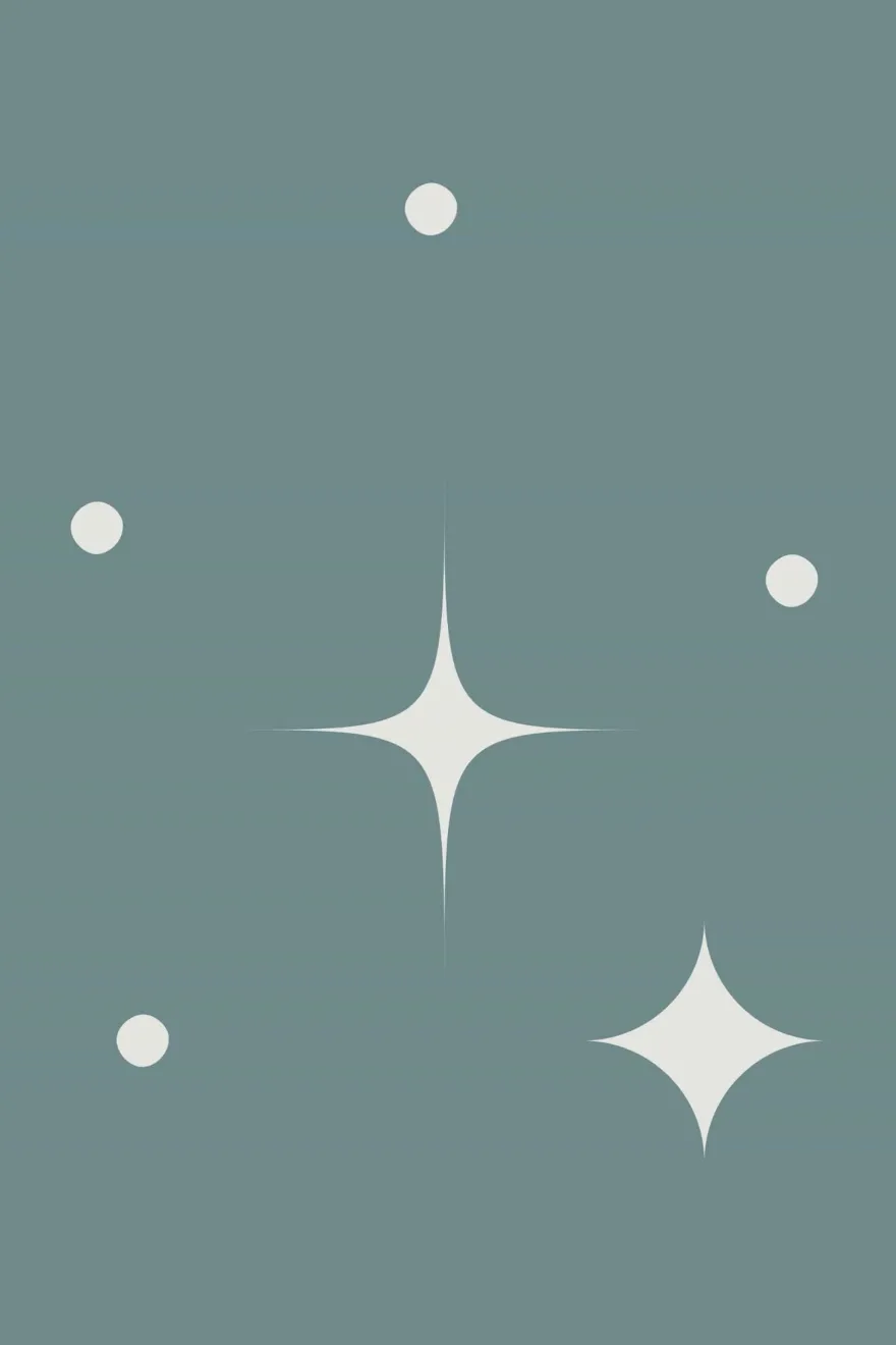 Poster Boho Modern Minimalistisch · Linien Sterne Sonne Bogen Palme Blatt · W