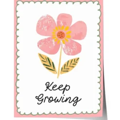 Poster Kinderzimmer Blume · Keep Growing Spruch · Liebevolle Deko mit Botscha