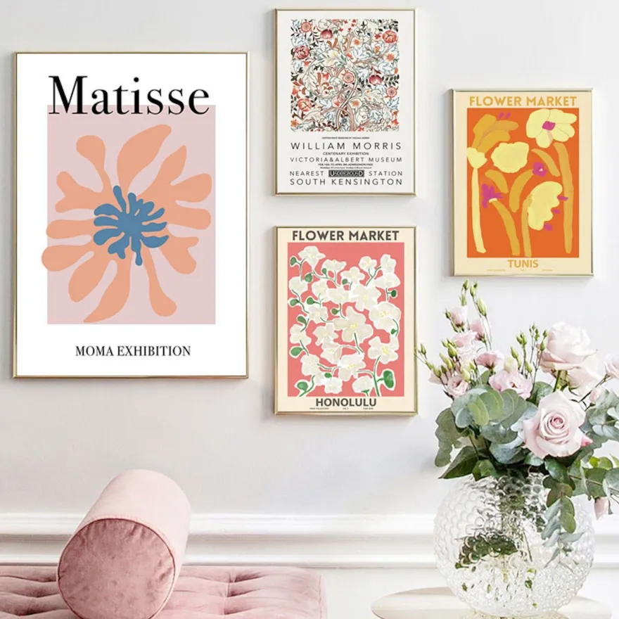 Poster Matisse Flower Market Museum | Bilder Wohnzimmer | Wandbilder Schlafzi
