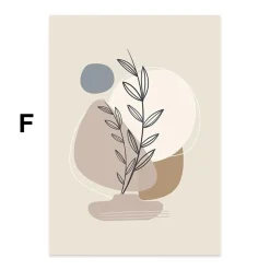 Poster Pflanzen im Blumentopf im Boho Stil als Deko Print ohne Rahmen