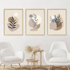 Poster Pflanzen im Blumentopf im Boho Stil als Deko Print ohne Rahmen