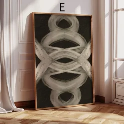 Poster Wandbilder Wohnzimmer · Abstrakte Kunst Hände Spielkarten · Bilder ohn