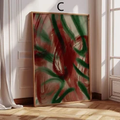 Poster Wandbilder Wohnzimmer · Abstrakte Kunst Hände Spielkarten · Bilder ohn