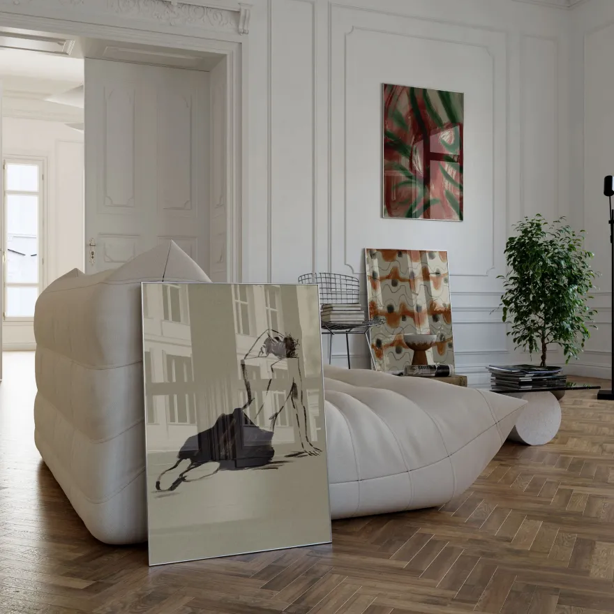 Poster Wandbilder Wohnzimmer · Abstrakte Kunst Hände Spielkarten · Bilder ohn